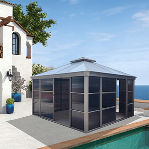Sürgülü kapılı 4x6M Alüminyum çardak evi